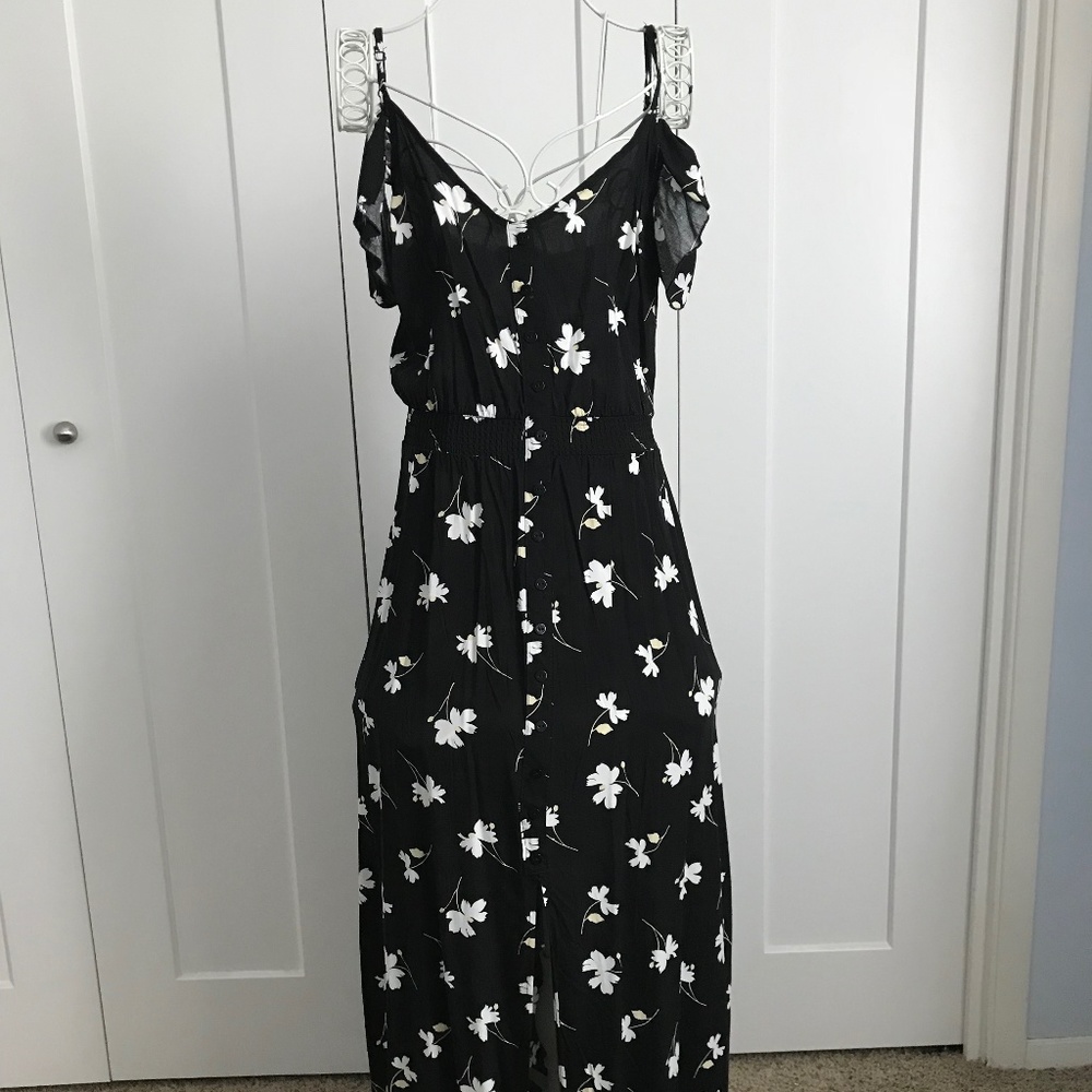Cotton On Flower Blossom Off-Shoulder Maxi Dress